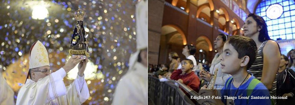 Pontífice participou neste sábado 12, por meio de videoconferência, do Terço Mundial, quando por quase seis minutos, a Basílica de Nossa Senhora Aparecida e mais nove santuários de todo mundo participaram simultaneamente da oração; foram instalados quatro telões pelo Santuário de Aparecida