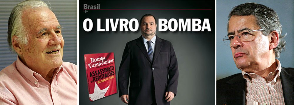 Agora ficou tudo de cabeça pra baixo; nos agradecimentos do livro "Assassinato de Reputações - Um crime de Estado", em que acusa o ex-presidente Lula de ser "informante da ditadura" e o Partido dos Trabalhadores de montar dossiês contra seus adversários políticos, o delegado Romeu Tuma Júnior afirma que a ideia do livro foi sugerida a ele pelos jornalistas Paulo Henrique Amorim e Mino Carta, dois profissionais frequentemente associados ao PT; será verdade ou apenas mais um intriga do policial que caiu depois de ser flagrado com contrabandistas?