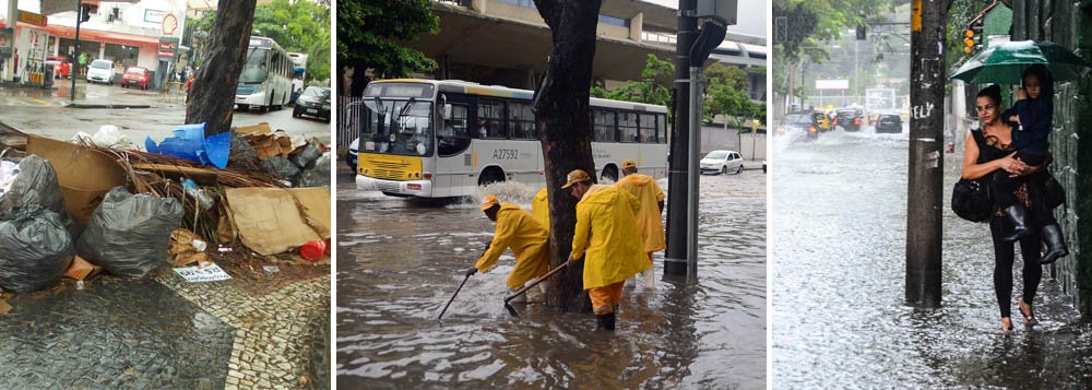 O temporal que atingiu o município do Rio e a Baixada Fluminense com grande intensidadeprovocou diversos problemas à vida normal dos moradores; a Avenida Brasil, principal ligação da área central com os bairros das zonas norte e oeste, está fechada nos dois sentidos, devido a um grande bolsão d'água, na altura do Trevo das Margaridas, em Irajá, na entrada para a Rodovia Presidente Dutra