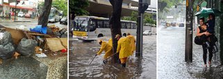 O temporal que atingiu o município do Rio e a Baixada Fluminense com grande intensidadeprovocou diversos problemas à vida normal dos moradores; a Avenida Brasil, principal ligação da área central com os bairros das zonas norte e oeste, está fechada nos dois sentidos, devido a um grande bolsão d'água, na altura do Trevo das Margaridas, em Irajá, na entrada para a Rodovia Presidente Dutra