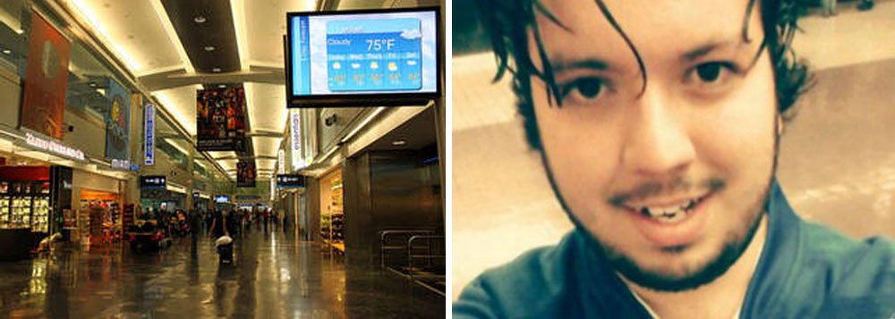 Francisco Fernando Cruz, de 22 anos, foi detido no aeroporto de Miami, nos Estados Unidos, por suspeita de enviar mensagens para a polícia e para a empresa TAM Linhas Aéreas de ameaças de bomba em um voo que partiria com destino a Brasília; segundo o Itamaraty, o Consulado Brasileiro já está acompanhando caso