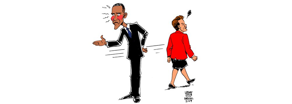 Latuff: de tanto espionar, Obama levou um fora de Dilma