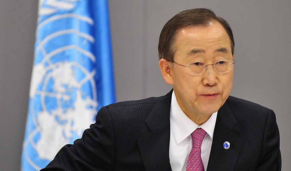 "Mandela liderava dando exemplo. Ele odiava o ódio. E tinha um coração maior do que este estádio", discursou o secretário-geral da ONU em cerimônia no Soccer City, em Johanesburgo