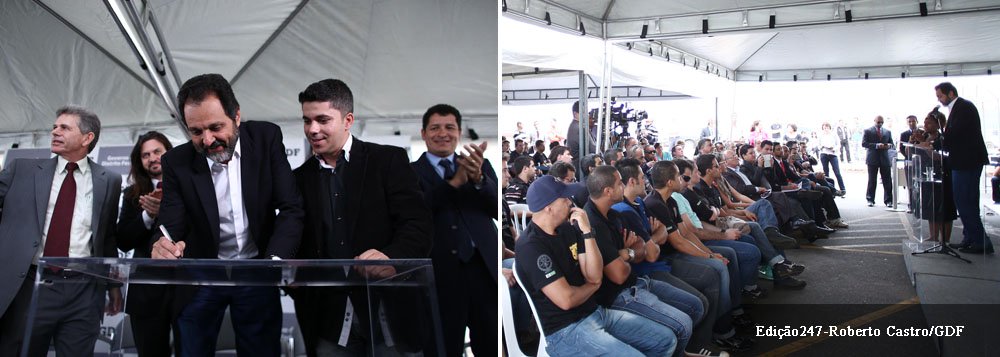 Com novo plano de carreira da categoria, aprovado pelo governador Agnelo Queiroz, remuneração será equiparada a dos agentes da polícia civil que também trabalham dentro de penitenciárias