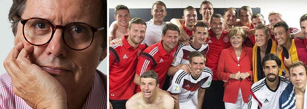 Colunista Paulo Moreira Leite critica análise do Instituto Teotônio Vilela, entidade por trás da doutrina do PSDB, sobre a derrota do Brasil, “por exibição de quem pretende usar desgraças do futebol para ganhar pontos na política”: “Traumatizados, querem virar alemães sem sequer pedir licença para a turma de Angela Merkel. Não querem ganhar uma eleição mas pretendem mudar uma cultura”