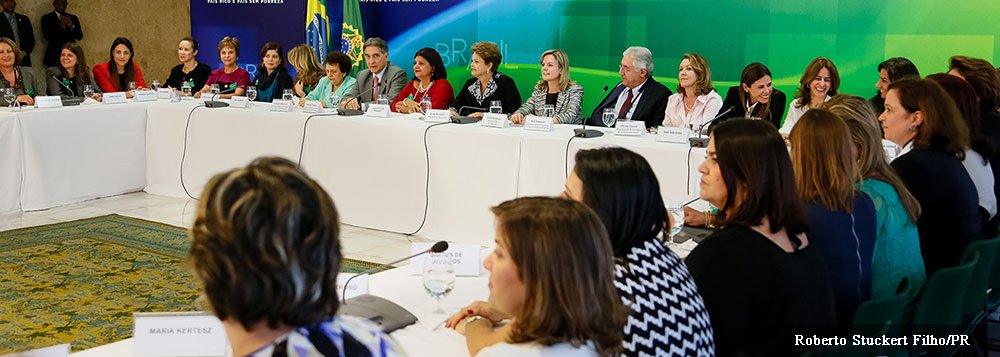 Brasília - DF, 08/10/2013. Presidenta Dilma Rousseff durante encontro com empresárias. Foto: Roberto Stuckert Filho/PR.