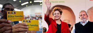 Hoje, 13,8 milhões de famílias recebem o Bolsa Família, o que representa  50 milhões de pessoas.  Com o programa, 36 milhões de brasileiros saíram da linha de pobreza extrema; evento conta com as presenças de Dilma e Lula