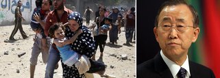 Ataques aéreos israelenses mataram oito membros de uma família, incluindo cinco crianças, em uma incursão antes do amanhecer na Faixa de Gaza nesta quinta-feira, disseram autoridades palestinas; o secretário-geral da ONU, Ban Ki-moon, que fará um relato sobre a crise ao Conselho de Segurança nesta quinta-feira, condenou os ataques com foguetes e pediu contenção a Israel. "Gaza está numa situação extremamente precária", disse ele a repórteres