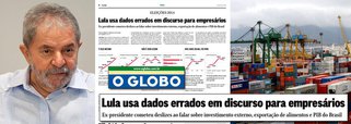 O jornal O Globo tentou fazer uso de dados sociais e econômicos dos últimos 12 anos e que foram utilizados pelo ex-presidente Lula durante uma palestra para empresários europeus, para apontar o que chamou de "deslizes" que teriam sido cometidos pelo petista ao falar sobre o assunto; a resposta veio rápida; em nota, o Instituto Lula ressaltou que, agora, "o leitor do Globo ficou conhecendo pelo menos 13 dados que confirmam os avanços do Brasil nesse período, além de rebater cada um dos supostos "enganos" citados pelo Globo