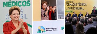 É o que revelou pesquisa qualitativa realizada pelo Planalto sobre as ações do governo que mais geram identificação com a presidente Dilma Rousseff; não sem razão, o programa Mais Médicos foi o mais lembrado; o Minha Casa, Minha Vida, que já contratou 3,7 milhões de casas, apareceu em segundo lugar, mesmo tendo sido criado pelo ex-presidente Lula; o Pronatec, voltado para a formação técnica profissional, sobre o qual Dilma disse estar "fissurada", aparece em terceiro; demais ações do governo nos últimos 15 anos, mesmo as de FHC, a população reconhece como sendo de Lula