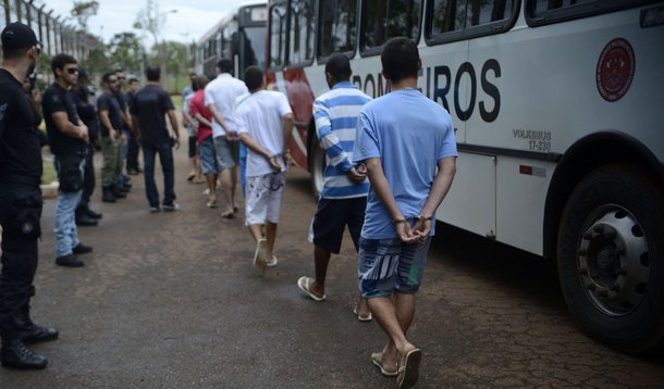 Cem adolescentes foram transferidos nesta quinta-feira da Unidade de Internação do Plano Piloto (Uipp), antigo Centro de Atendimento Juvenil Especializado (Caje); com o processo de desocupação concluído, a unidade está pronta para a demolição, que acontece no sábado