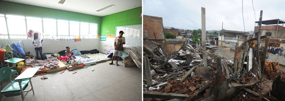 Governador fluminense e oito prefeitos de cidades da Baixada afetadas pelas chuvas reuniram-se com ministro Francisco Teixeira (Integração Nacional) em Brasília; estimativa é de que montante de verbas chegue a R$ 450 milhões; 6.653 famílias tiveram suas casas atingidas pelos alagamentos e 71 permanecem em abrigos