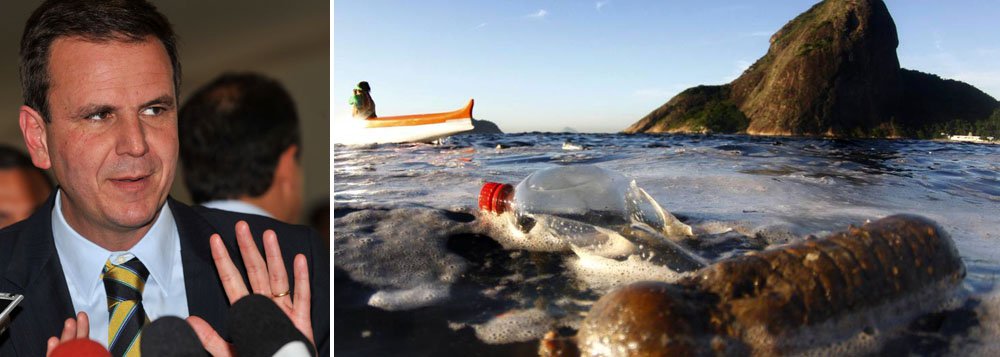 Brasil havia assumido o compromisso de reduzir a poluição da baía em 80% até as Olimpíadas; "Lamento que nós não tenhamos usado os Jogos para limpar completamente a Baía de Guanabara," disse o prefeito do Rio, Eduardo Paes (PMDB); segundo ele, as provas ocorrerão em partes menos poluídas