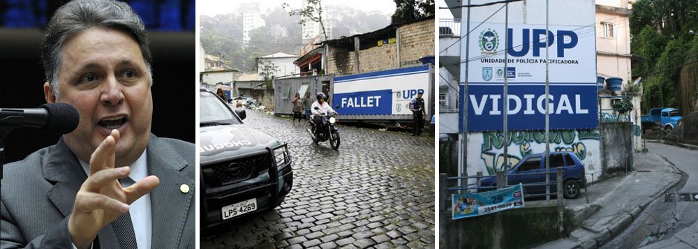 Ex-governador do Rio compara o Grupamento de Policiamento em Áreas Especiais, implementado durante seu governo, com as Unidades de Polícia Pacificadoras, de Sérgio Cabral, e diz que, ao contrário das UPPs, nos Gpaes "as comunidades receberam uma ampla cobertura social"; deputado resgata reportagem de 2006 que noticia que o Morro do Cavalão, em Niterói, onde foi implantado o programa, estava há três anos sem um tiro