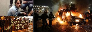 Em nota, Sindicato dos Jornalistas Profissionais do Município do Rio de Janeiro diz que a liberdade de imprensa corre perigo: "Um pequeno grupo de manifestantes, no melhor estilo de milícias fascistas, passou a intimidar rotineiramente as equipes de jornalismo. Não foi para isso que lutamos contra a ditadura que durante 21 anos perseguiu a imprensa, prendeu, torturou e assassinou tantos brasileiros. Entre eles, jornalistas"