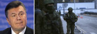 Presidente deposto da Ucrânia estava foragido há uma semana; homens armados tomam dois aeroportos em região da Crimeia; Yanukovich disse que a Rússia tem de usar todos os meios ao seu alcance para impedir o caos em seu país