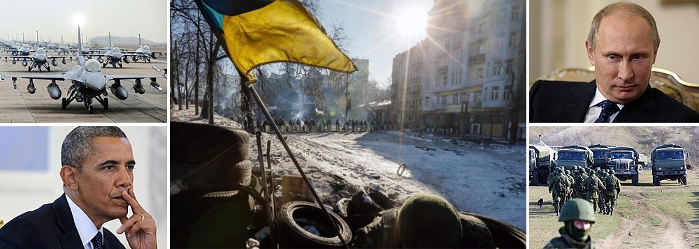 Barack Obama faz o que se esperava dele; com a Otan declarando apoio à Ucrânia, presidente americano desloca 12 jatos de guerra para a fronteira com a Polônia; com tropas russas dentro da Crimeia, Vladmir Putin prossegue cruzada diplomática pelo direito da região à autonomia; a levar a sério movimentação das tropas ocidentais, guerra entre as duas maiores potências militares do mundo estaria sendo armada; você acredita?