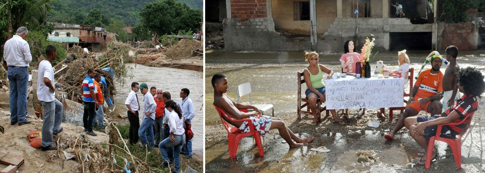 Belford Roxo e Duque de Caxias atingem o segundo mais preocupante de uma escala de quatro níveis do Instituto Estadual do Ambiente (Inea); previsão para esta terça-feira é de chuva em todas as regiões do estado