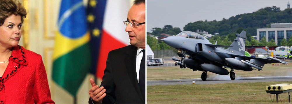 Fracasso na concorrência da FAB surpreendeu franceses após visita promissora do presidente François Hollande ao Brasil; “Esse avião é composto de vários equipamentos fabricados por terceiros, principalmente por norte-americanos, e não pertence a mesma categoria do Rafale: um avião monomotor e mais leve”, disse a Dassault, fabricante do Rafale, em comunicado; o canal de televisão BFM tratou o episódio como uma “grande decepção ” para o país, que há 12 anos tenta fechar o negócio e até agora não conseguiu exportar nenhum caça