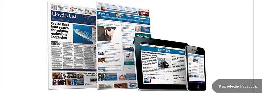 Criado em 1734, o londrino 'Lloyd's List' encerra edição impressa no dia 20 de dezembro para se dedicar apenas ao formato online; “O objetivo não mudou, mas a tecnologia sim”, afirma um editorial publicado no site do jornal na quarta-feira; em breve, todos farão o mesmo