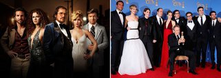 Longa do diretor David O. Russell foi nomeado como melhor filme de comédia ou musical, melhor atriz (Amy Adams) e melhor atriz coadjuvante (Jennifer Lawrence); prêmio de melhor filme de drama saiu para "12 Anos de Escravidão"; na TV, "Breaking bad" foi eleita a melhor série dramática com prêmio de melhor atuação para seu protagonista, Bryan Cranston