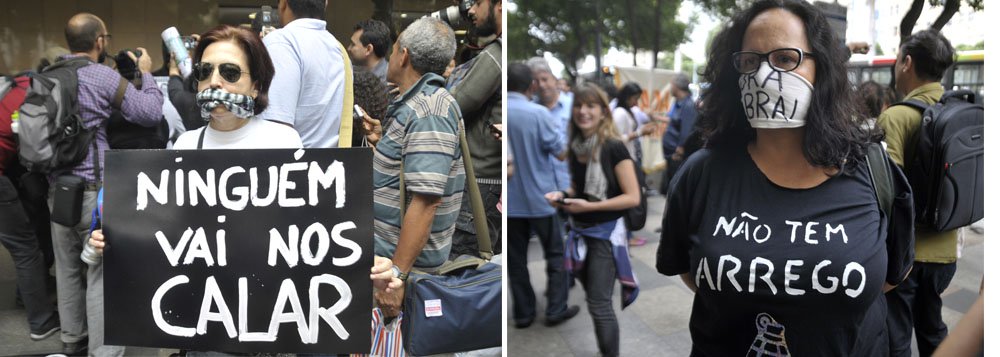  A manifestação foi pacífica, mas o prédio foi cercado por dezenas de policiais militares, alguns deles usando escudos e capacetes; outro grupo de policiais foi posicionado em frente à Assembleia Legislativa do Estado do Rio de Janeiro; caixas pretas foram colocadas em frente ao prédio do tribunal com fotos do prefeito Eduardo Paes e do governador Sérgio Cabral Filho, simbolizando a necessidade de investigações profundas sobre os governos municipal e estadual.