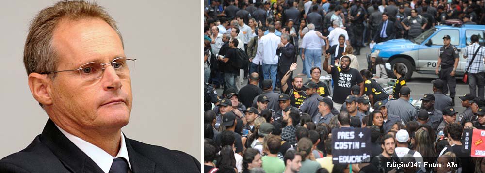 Secretário estadual de Segurança Pública do Rio, José Mariano Beltrame, deve ser convidado para o encontro de uma comissão formada pela Ordem dos Advogados do Brasil no Estado, pela Arquidiocese do Rio e pela Associação Brasileira de Imprensa (ABI) para pedir o compromisso de que a Polícia Militar mudará a forma de atuação durante os protestos; comitiva foi formada nesta segunda em um ato público na sede da Ordem