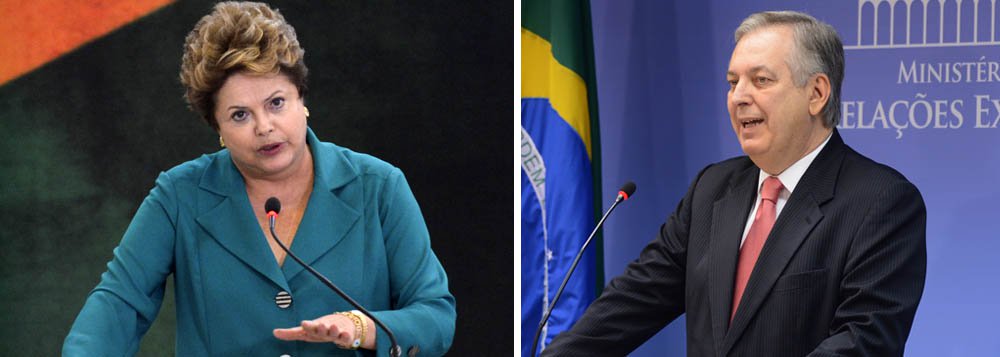 A presidente recebe o ministro das Relações Exteriores, Luiz Alberto Figueiredo Machado, para discutir o retorno dado pelo governo norte-americano aos questionamentos do Brasil sobre denúncias de espionagem; decisão sobre a visita de Estado de Dilma aos Estados Unidos, em outubro, será tomada após esse encontro