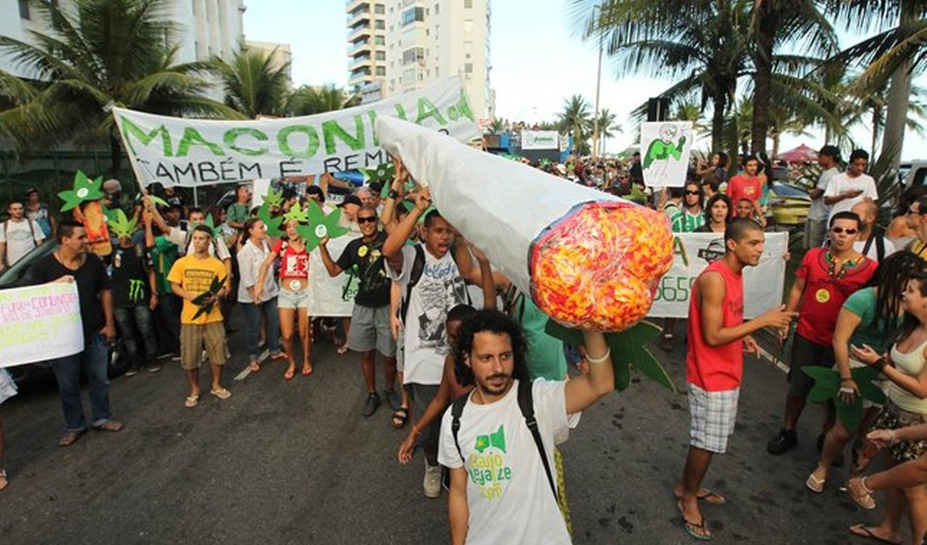 A manifestação ocupou as duas pistas da Avenida Vieira Souto, em Ipanema, em direção a Copacabana, na zona sul do Rio; para o vereador do PSOL Renato Cinco, coordenador da marcha, a proibição, além de provocar a violência e a corrupção, cria um mercado fora de controle e impede que pessoas que necessitam dela para uso medicinal tenham acesso à planta; já o deputado Jean Wyllys (PSOL), defendeu o avanço das discussões no Congresso;  “Não se ouve os especialistas. O próprio escritório da ONU para drogas e criminalidade aponta que a guerra às drogas foi ineficaz, porque produziu um número muito grande de mortes e o consumo não caiu”
