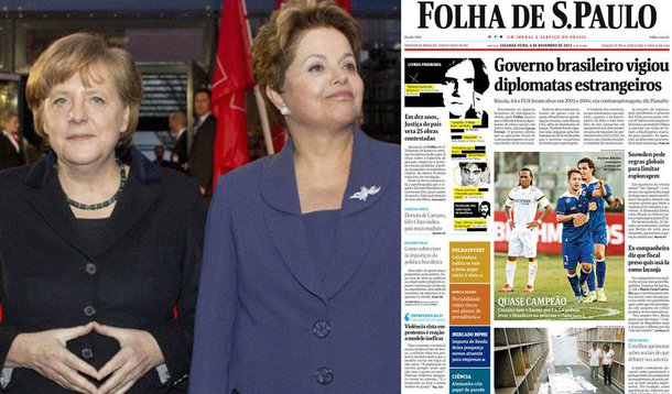 Brasil e Alemanha apresentaram nesta quinta-feira uma proposta de resolução que pede o fim dos excessos na vigilância eletrônica; texto manifesta profunda preocupação com "violações de direitos humanos e abusos que possam resultar da conduta de qualquer vigilância de comunicações, incluindo a vigilância extraterritorial de comunicações"; ação dos governos brasileiro e alemão revela que tentativa da Folha de tornar o governo americano vítima de espionagem brasileira não deu muito certo