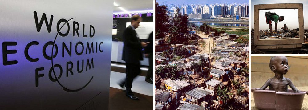 Uma crônica disparidade entre ricos e pobres está se ampliando, o que representa o maior risco individual para o mundo em 2014, apesar do início da recuperação de muitas economias, disse o Fórum Econômico Mundial nesta quinta-feira, às vésperas do encontro de líderes mundiais em Davos, na Suíça