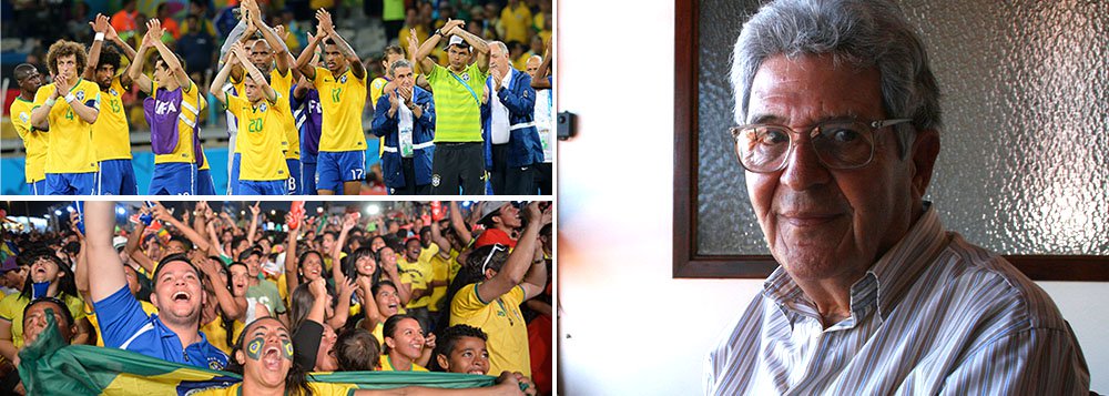 Em artigo, jornalista espanhol Juan Arias afirma que sociedade brasileira é cada vez mais madura porque se tornou mais crítica e rebelde, cada vez mais forte porque começa a crer na eficácia do trabalho realizado com a soma da criatividade de todos; segundo ele os brasileiros deverão, agora, ser capazes de ver na derrota da Copa uma luz no final do túnel para fazer deste "maravilhoso país" não só o salão do futebol mundial, mas também uma oportunidade de bem-estar e justiça para todos