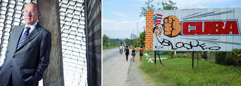 Provável chanceler de um eventual governo do tucano Aécio Neves, ex-embaixador do Brasil em Washington, Rubens Barbosa, argumenta que, "passados mais de 50 anos, as restrições econômicas e comerciais não trouxeram nenhum dos resultados políticos desejados pelos EUA, afetou profundamente o povo cubano e deu poderosos argumentos para os irmãos Castro se manterem no poder"