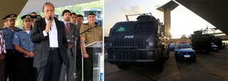 Para dar apoio às operações das polícias Civil e Militar em áreas de conflito no Rio, o governador Luiz Fernando Pezão entregou oito novos veículos táticos blindados e 300 viaturas destinadas às unidades de Polícia Pacificadora (UPPs); as novas viaturas vão reforçar a frota atual de 567 veículos que atende a 38 UPPs e a Coordenadoria de Polícia Pacificadora (CPP), levando mais conforto aos agentes de segurança da política de pacificação implantada nos últimos anos pelo governo do Rio