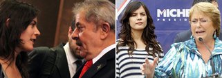 Segundo ex-presidente, Camila Vallejo, recém-eleita deputada pelo Partido Comunista, "representa um novo pensamento para a política latino-americana"; ele também declarou apoio à candidata socialista à Presidência do país, Michelle Bachelet