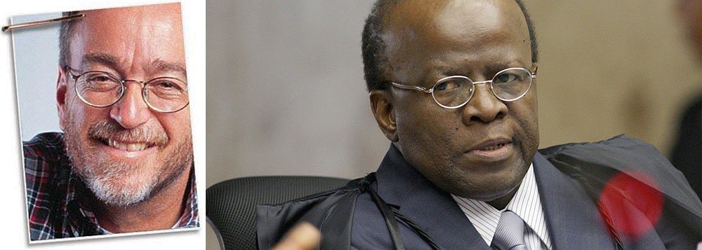 Em sua análise, ele afirma que "o mal maior de Joaquim Barbosa é o exemplo de inclemência – maldade, usemos logo a palavra certa – que ele passa a brasileiros"