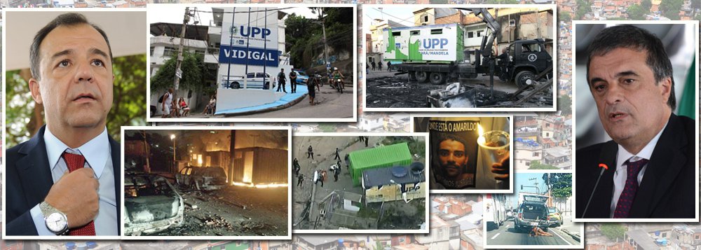 Embora não tenha detalhado as medidas, o governador Sérgio Cabral anunciou que na segunda-feira o ministro José Eduardo Cardozo, da Justiça, estará no Rio de Janeiro para que sejam adotadas ações conjuntas contra a criminalidade nas UPPs; "estão querendo desmoralizar a nossa polícia e o Estado é um só", disse Cabral; governador ressaltou que, com as unidades pacificadoras, houve redução de homicídios em 65%; "nossa solidariedade é total", afirmou Cardozo; Exército poderá ocupar os morros do Rio de Janeiro