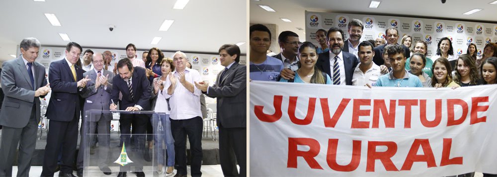 Jovens de baixa renda de 14 a 18 anos que cursam as últimas séries do ensino fundamental ou médio terão maior facilidade de acesso ao primeiro emprego com a sanção da lei que institui o programa "Jovem Candango"; iniciativa tem como meta oferecer 10 mil oportunidades de trabalho em órgãos do governo do Distrito Federal até 2014