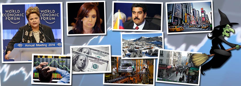 Números da economia global e, especialmente, crises cambiais na Argentina e na Venezuela entusiasmam, se se pode dizer assim, os pessimistas; ações na Ásia chegam ao menor nível em quatro anos; medição da produção industrial brasileira em dezembro quebra recorde negativo; bolsas caem à unanimidade na Europa, EUA e Brasil; Japão lidera perdas; China apresenta índice prenúncio de furacão perfeito, que, porém, pode se diluir já na próxima semana; quais são as bruxas que se interessam pela crise?