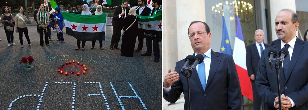 Presidente francês, François Hollande, disse que a rejeição britânica a uma intervenção não vai alterar a posição de Paris sobre uma intervenção militar no país em apoio à estratégia do presidente dos EUA, Barack Obama  