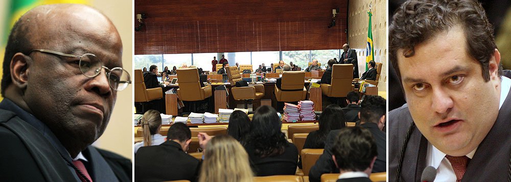 Novo regimento interno decide transferir para as turmas da Corte, compostas por cinco ministros, processos envolvendo parlamentares; com isso, sessões deixarão de ser transmitidas pela TV Justiça; para o advogado criminalista Luiz Fernando Pacheco, que representa o ex-deputado José Genoino, no processo da AP 470, medida é “salutar” já que a “transmissão das sessões desse tipo de julgamento pulula as paixões políticas e contamina a higidez dos julgamentos”; no caso do chamado “mensalão”, presidente do STF, Joaquim Barbosa, ganhou projeção de popstar com seus ataques de fúria contra colegas 
