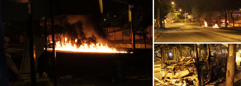 Dois protestos na noite desta segunda-feira 28, o primeiro no morro do Chapadão, em Costa Barros; e o segundo, no Complexo do Alemão, ambos no subúrbio do Rio, resultaram na destruição de nove ônibus incendiados, além da Unidade de Pronto-Atendimento (UPA) do Alemão depredada, um morto, um ferido, quatro adultos presos e dois menores apreendidos