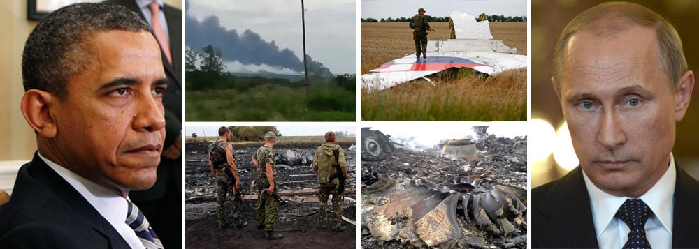 Governo da Ucrânia divulga interceptação de comunicação via rádio entre dois líderes separatistas; "Acabamos de abater um avião", diz homem identificado como Igor; "O que tem ai?", pergunta um major; "Pelo jeito, uma aeronave cem por cento civil"; oitenta crianças podem estar entre os 295 passageiros mortos; "O Estado onde a tragédia ocorreu tem cem por cento de responsabilidade sobre o que aconteceu", cravou líder russo Vladimir Putin; queda de Boeing da Malaysia Airlines intensifica crise entre Estados Unidos e Rússia