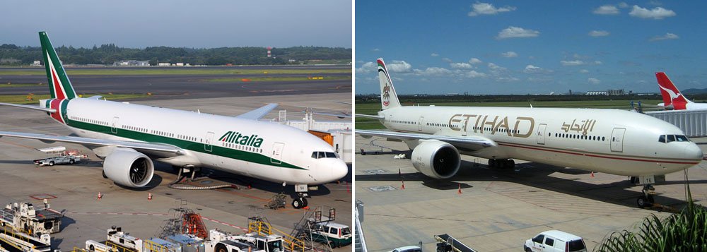 A companhia aérea italiana Alitalia recebeu uma carta "positiva" da Etihad Airways sobre os termos de uma proposta de fusão, afirmou o ministro dos Transportes da Itália, Maurizio Lupi, neste domingo