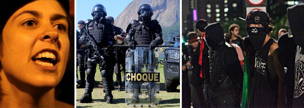 Na cidade do Rio de Janeiro, que receberá sete jogos durante a Copa do Mundo, polícia cumpre 17 mandados de busca e apreensão; ativista Sininho e mais dez pessoas são levadas à delegacia de Repressão à Crimes de Informática para prestar esclarecimentos em processo que corre em sigilo de Justiça; esquema de segurança pesado, e sem greve de metroviários, vai garantindo clima de tranquilidade no principal cartão postal do Mundial; ação contra vândalos que não mostraram a cara em atos violentos é preventiva