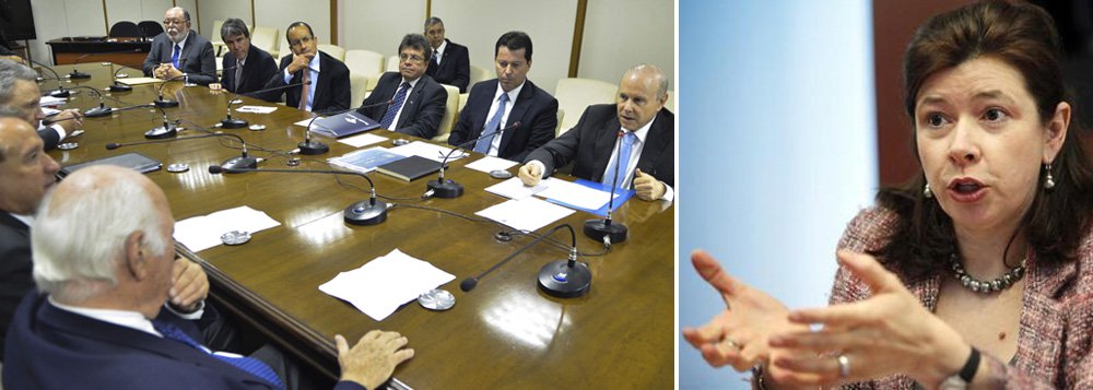 Um dia depois de se reunir com alguns dos maiores empresários brasileiros (foto), ministro da Fazenda recebeu hoje em Brasília a representação da agência Standard &amp; Poor's, chefiada pela economista Lisa Schineller; força tarefa da S&amp;P está no País desde segunda-feira a fim de coletar números da economia brasileira; périplo começou por São Paulo, com a diretoria do Banco Central; expectativa é de que agência aumente nota do Brasil