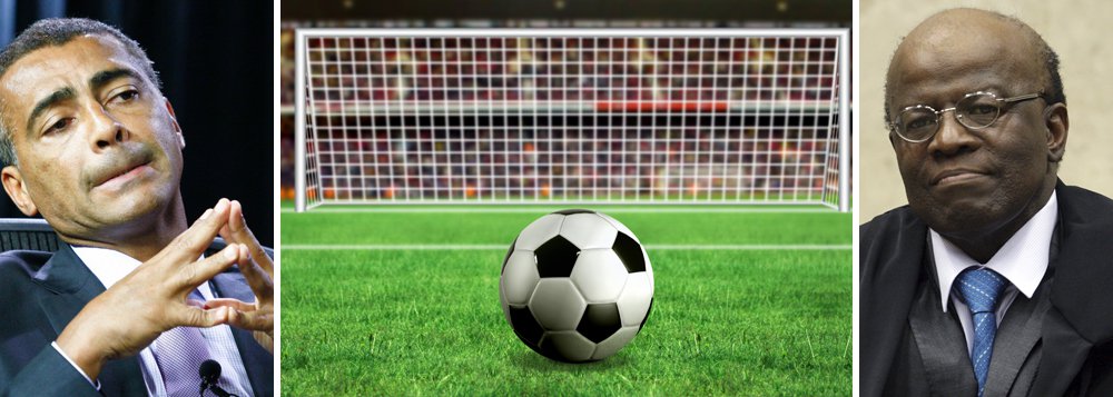 Deputado federal Romário (PSB-RJ), que preside o diretório estadual do partido, convidou, nesta terça-feira, Joaquim Barbosa para se filiar ao partido e concorrer ao governo do Rio de Janeiro; caso aceite, o presidente do STF desmoralizará de vez o julgamento da Ação Penal 470, comprovando que ações demagógicas, como a transferência dos presos para Brasília, podem ter sido um gesto político e midiático; Brasil está a um chute de se transformar num circo