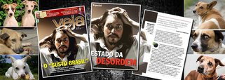 Veja chegou, neste fim de semana, ao ápice do seu complexo de vira-latismo; sua reportagem de capa é o relato de um personagem fictício, nascido nos Estados Unidos e chamado John Doe, que desembarca em São Paulo e descobre que nada presta, que o Brasil é um lixo, que somos um país de quinta; ok, os Civita sempre sonharam em ser americanos e pegaram o navio errado quando deixaram a Itália; no entanto, a reportagem deste fim de semana é bisonha e não faz jus nem aos simpáticos vira-latas; ela pretende apenas que os brasileiros, como sugeriu Ronaldo, sintam vergonha do próprio País