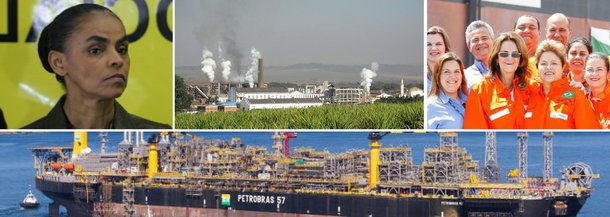 Produção em crescimento de 600 mil barris/dia pela Petrobras no pré-sal não sensibiliza candidata Marina Silva, do PSB; em programa de governo de mais de cem páginas, coordenado pela herdeira do banco Itaú Neca Setúbal, acento na produção de combustíveis vai mesmo para o etanol, extraído a partir da cana-de-açúcar por uma centena de usinas no País; Petrobras prevê que vendas a partir da exploração das águas profundas possam render mais de US$ 100 bilhões ao País nos próximos dez anos; presidenciável que cresce nas pesquisas vê de outra maneira: "Costumo dizer que o petróleo é um mal necessário. Temos que sair da idade do petróleo"; guinada de 180 graus em relação a estratégias implantadas ao longo de 12 anos nos governos Lula e Dilma poderá ter alta velocidade