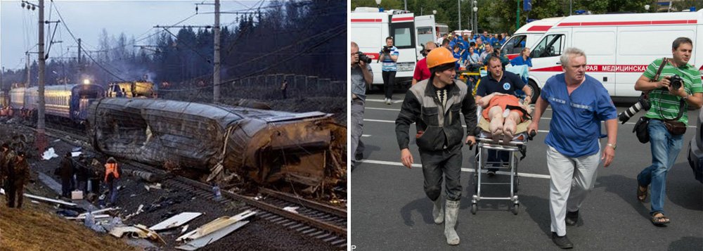 Número de pessoas feridas também passa de 100; descarrilamento aconteceu na hora de maior movimento na capital russa, por volta das 8h30 (1h30 em Brasília)